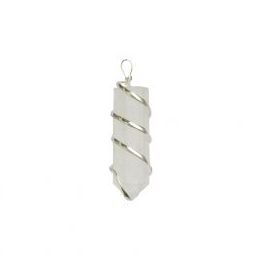 Colgante Espiral Cuarzo Cristal 4cm